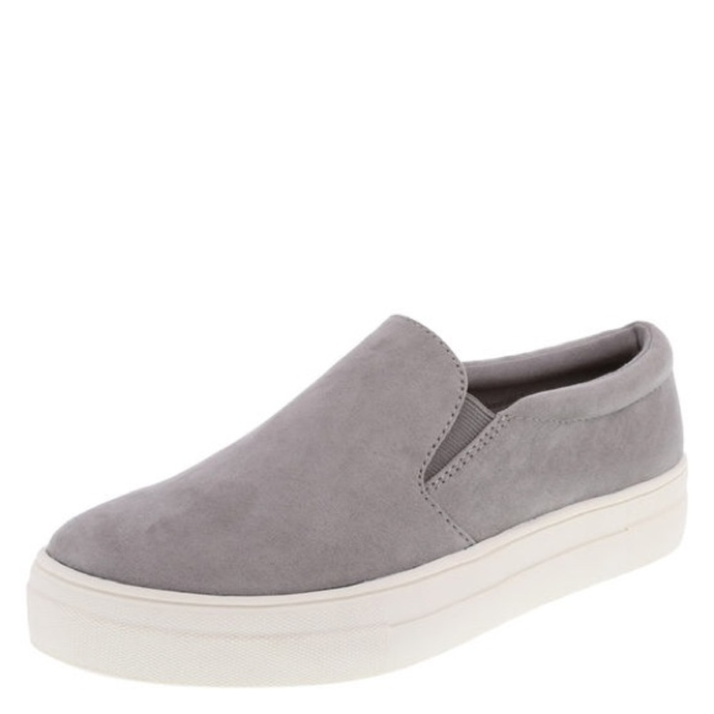 Vans/Steve Madden style Grey Slip-On Suede Sneaker